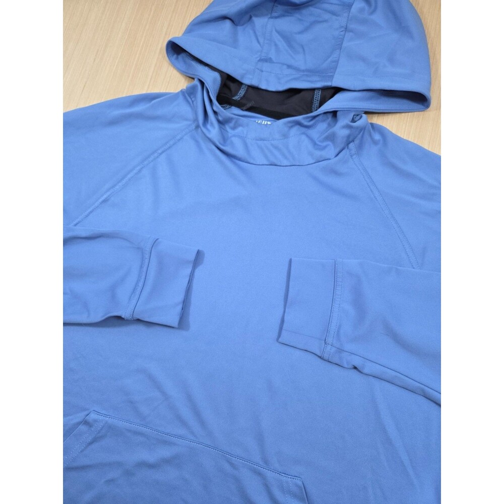 Straight Down MacKenzie Hoodie Men's L Blue Stretch Performance Pullover Golf